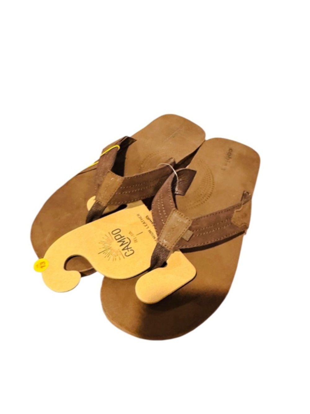 Men's Cobian Brown Lazo Flip-Flops Size 13